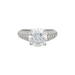 3.41 Carat Round Brilliant Diamond Ring | Brilliant White | 18K Gold | Everyday Royalty - Image 2