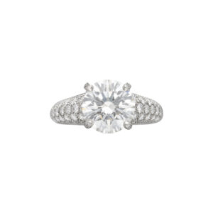 3.41 Carat Round Brilliant Diamond Ring | Brilliant White | 18K Gold | Everyday Royalty