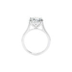 4.14 Carat Round Brilliant Diamond Ring | Brilliant White | 18K Gold | Modern Nobility - Image 3