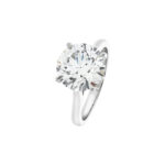 4.14 Carat Round Brilliant Diamond Ring | Brilliant White | 18K Gold | A Classic Statement