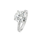 4.28 Carat Round Brilliant Diamond Ring | Brilliant White | 18K Gold | Quiet Power