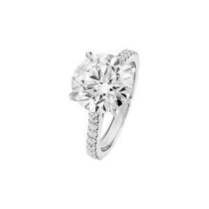 4.28 Carat Round Brilliant Diamond Ring | Brilliant White | 18K Gold | Everyday Royalty