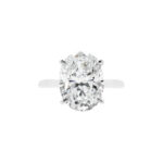 5.01 Carat Oval Diamond Ring | Brilliant White | 18K Gold | Radiant Elegance | Signature - Image 4