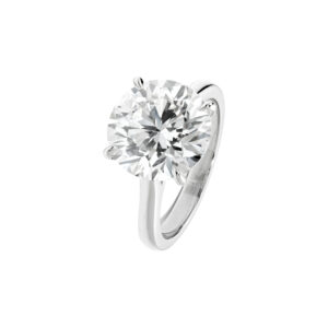 5.61 Carat Round Brilliant Diamond Ring | Brilliant White | 18K Gold | Timeless Brilliance