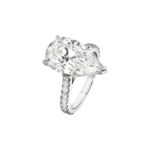 5.86 Carat Pear Diamond Ring | Brilliant White | 18K Gold | Refined Grandeur