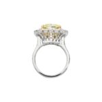 7.58 Carat Radiant Diamond Ring | Fancy Yellow | 18K Gold | Colour-Collector’s Treasure - Image 2