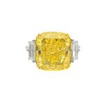 12.58 Carat Radiant Diamond Ring | Fancy Yellow | 18K Gold | A Crown-Worthy Fancy Rarity - Image 3