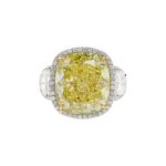 16.06 Carat Cushion Statement | Fancy Yellow | 18K Gold | Rare Fancy-Color Splendour - Image 3