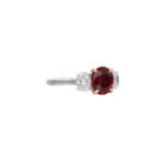 2.4 Carat Round Brilliant Statement | Ruby Red | 18K Gold | Effortless Elegance - Image 2