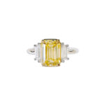 3.11 Carat Emerald-cut Statement | Fancy Yellow | 18K Gold | Colour-Collector’s Treasure