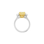 4.54 Carat Radiant Diamond Ring | Fancy Yellow | 18K Gold | Sunlit Royal Radiance - Image 2