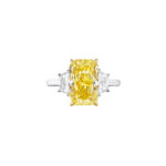 4.54 Carat Radiant Diamond Ring | Fancy Yellow | 18K Gold | Sunlit Royal Radiance - Image 3