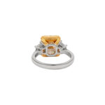 5.24 Carat Radiant Diamond Ring | Fancy Yellow | 18K Gold | Rare Fancy-Color Splendour - Image 3