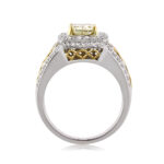 2 Carat Princess Diamond Ring | Fancy Yellow | 14K White Gold | A Crown-Worthy Fancy Rarity - Image 4