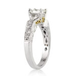 1.5 Carat Radiant Diamond Ring | Brilliant White | 14K White Gold | Classic Charm - Image 3