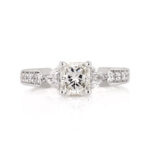 1.5 Carat Radiant Diamond Ring | Brilliant White | 14K White Gold | Classic Charm