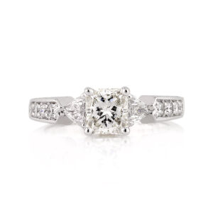 1.5 Carat Radiant Diamond Ring | Brilliant White | 14K White Gold | Classic Charm