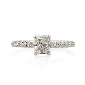 1.5 Carat Radiant Diamond Ring | Brilliant White | 14K White Gold | Pure Sophistication