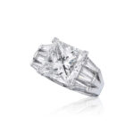 4 Carat Princess Statement | Type IIa | Brilliant White / D color | FL/IF | 14K White Gold - Image 4