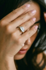 1 Carat Princess Statement | Brilliant White | 14K White Gold | Classic Charm - Image 2