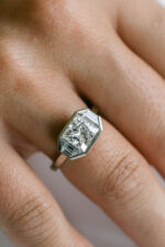 1 Carat Princess Statement | Brilliant White | 14K White Gold | Classic Charm - Image 6
