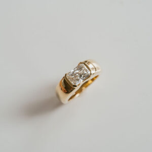 2 Carat Radiant Statement | Brilliant White | 14K White Gold | Quiet Power | Heirloom