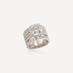 6.45 Carat Radiant Statement | Brilliant White | 14K White Gold | Radiant Elegance