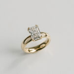 2 Carat Radiant Statement | Brilliant White | 14K White Gold | Effortless Elegance