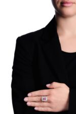 3 Carat Round Brilliant Statement | Fancy Yellow | 14K White Gold | Sunlit Royal Radiance - Image 6