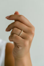 Round Brilliant Band | Brilliant White | 14K White Gold | Elegant Sparkle | Collector-Grade - Image 2