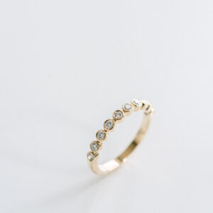 Round Brilliant Band | Brilliant White | 14K White Gold | Elegant Sparkle | Collector-Grade