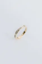 Round Brilliant Band | Brilliant White | 14K White Gold | Graceful Brilliance