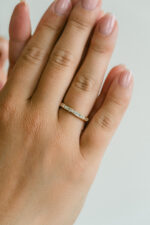 Round Brilliant Band | Brilliant White | 14K White Gold | Graceful Brilliance - Image 5