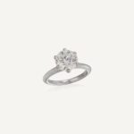 2.26 Carat Round Brilliant Statement | Brilliant White / D color | FL/IF | 14K White Gold