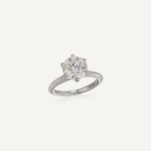 2.26 Carat Round Brilliant Statement | Brilliant White / D color | VVS | 14K White Gold