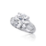 3.92 Carat Round Brilliant Statement | Brilliant White / D color | VVS | 14K White Gold