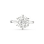 5.11 Carat Round Brilliant Statement | Brilliant White / D color | VVS | 18K White Gold - Image 3