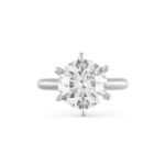5.33 Carat Round Brilliant Statement | Brilliant White / D color | VS | 18K White Gold - Image 3