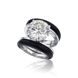7.02 Carat Round Brilliant Statement | Brilliant White | 14K White Gold