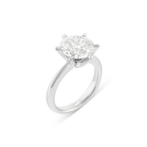7 Carat Round Brilliant Statement | Brilliant White / J color | VS | 18K White Gold