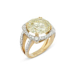 8.87 Carat Round Brilliant Statement | Brilliant White | 18K Yellow Gold | Refined Grandeur - Image 5