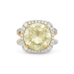 8.87 Carat Round Brilliant Statement | Brilliant White | 18K Yellow Gold | Refined Grandeur - Image 7