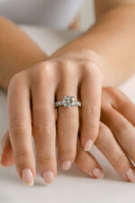 1.5 Carat Round Brilliant Statement | Brilliant White | 14K White Gold | Refined Light - Image 6