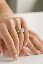 1.5 Carat Round Brilliant Statement | Brilliant White | 14K White Gold | Refined Light - Image 7