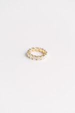 Round Brilliant Band | Brilliant White | 14K White Gold | Classic Charm | Modern Classic - Image 2