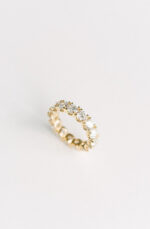 Round Brilliant Band | Brilliant White | 14K White Gold | Classic Charm | Modern Classic - Image 3