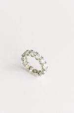 Round Brilliant Band | Brilliant White | 14K White Gold | Graceful Brilliance - Image 3