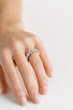 Round Brilliant Band | Brilliant White | 14K White Gold | Graceful Brilliance - Image 4