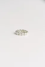 Round Brilliant Band | Brilliant White | 14K White Gold | Graceful Brilliance