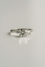 1 Carat Round Brilliant Statement | Brilliant White | 14K White Gold | Classic Charm - Image 3